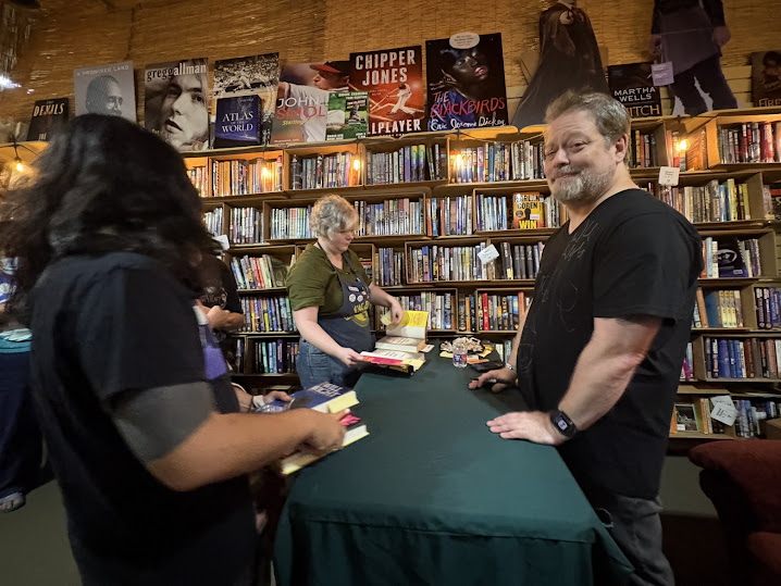 Matt Dinniman at a bookstore signing event